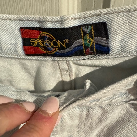 Vintage Sasson Jeans Women Size 12 Denim Straight Leg Flat Front High Rise - Picture 4 of 16